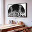 Impression sur toile noire Softball-449925711