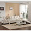Canapé modulaire en chenille avec 4 sièges, accoudoir multifonctionnel, porte-gobelet, charge, poches latérales, mouvement, revêtement pour le divertissement à domicile-2115579899