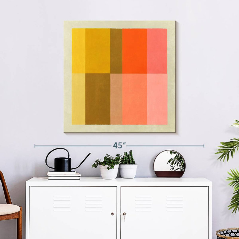 Warm Stripe Bruce, 30" H x 30" W