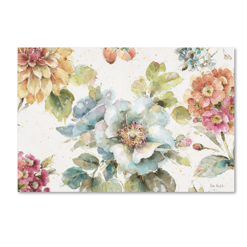 « country fleuri i », impression sur toile, H 22 po x l 32 po x P 2 po