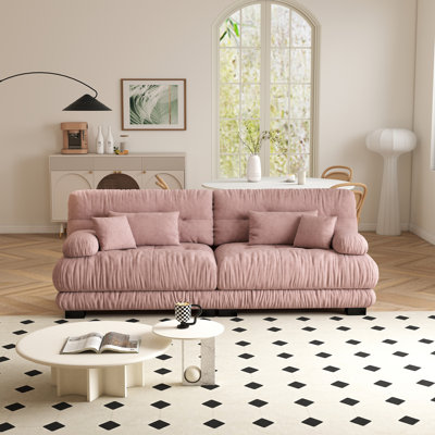Canapé modulaire modulaire Cloud, sièges modulaires à 2 places pour salon, canapé en chenille douce et confortable avec 4 coussins