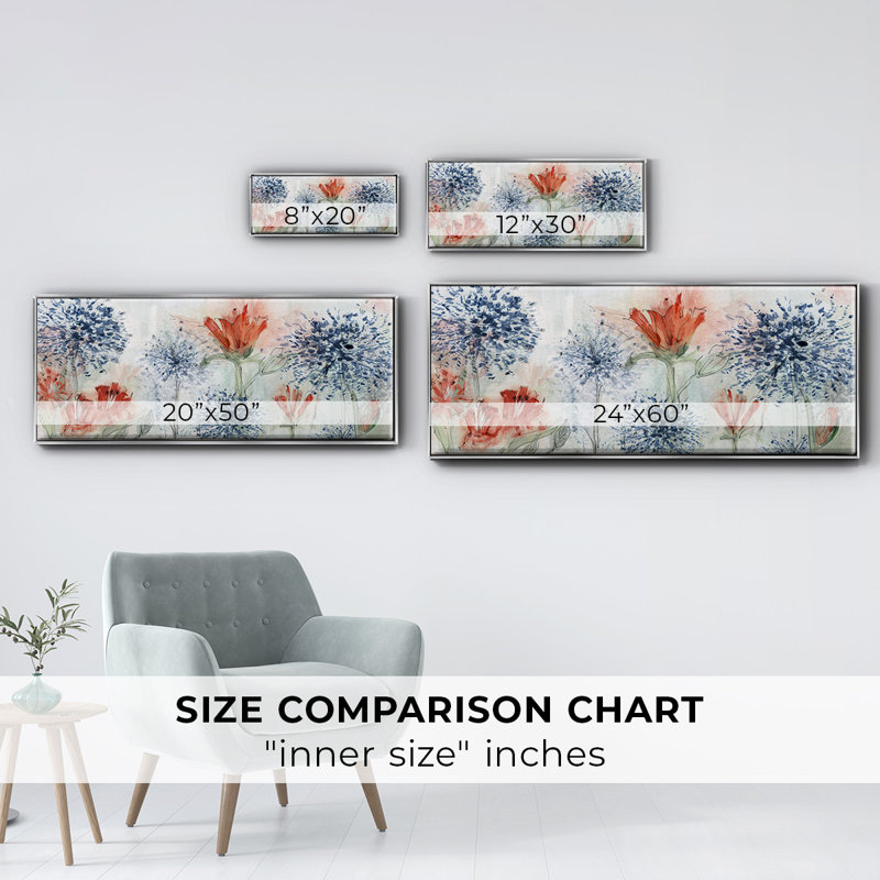 «Tiger Lily Field», toile encadrée, H 20 po x l 50 po