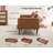 75" PU Leather Futon Sofa Bed, Adjustable Backrest, Convertible Sleeper Couch, Brown