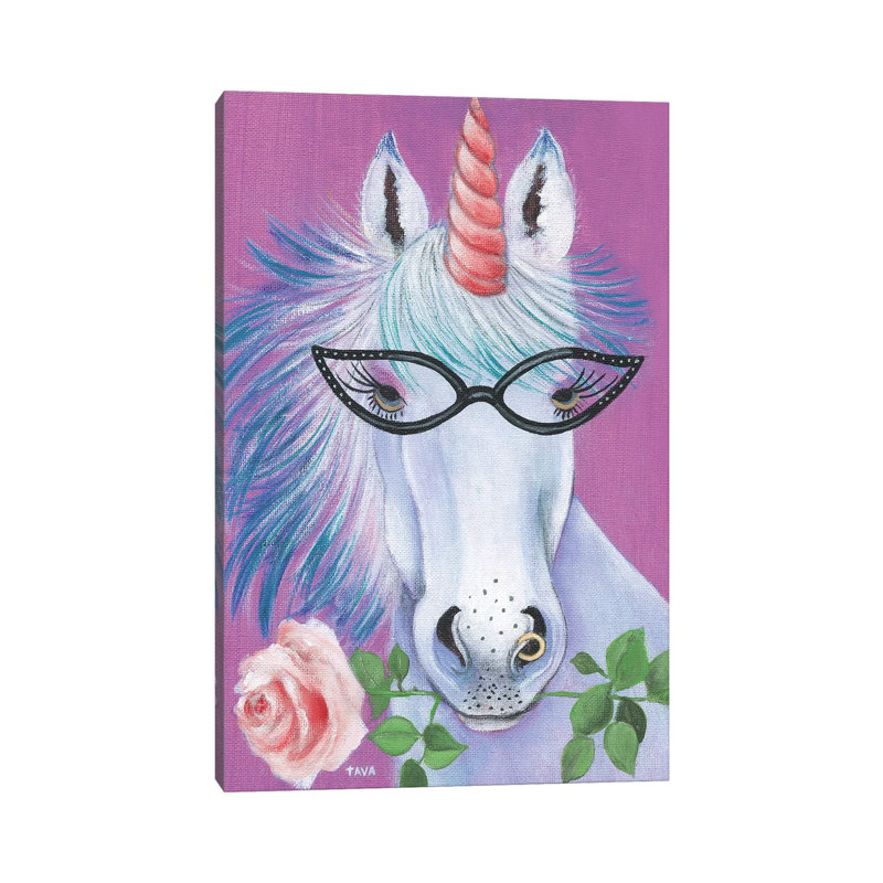 Unicorn III by Tava Studios - Gallery-Wrapped Canvas Giclée on Canvas, 20.32 cm H x 30.48 cm W, Canvas