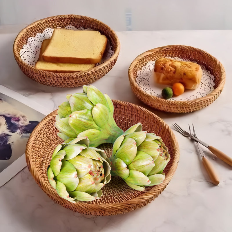 8Pcs Green Large Faux Artichokes for Decoration Bowl Fillers Fake Fruit Artificial Artichokes That Look Real Realistic Fake Vegetable Decor for Home Kitchen Table Party Centerpiece