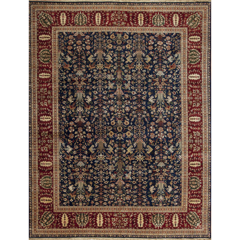 Noble House One-of-a-Kind Rectangle 11'10" X 15'7" 2000s Wool Area Rug in