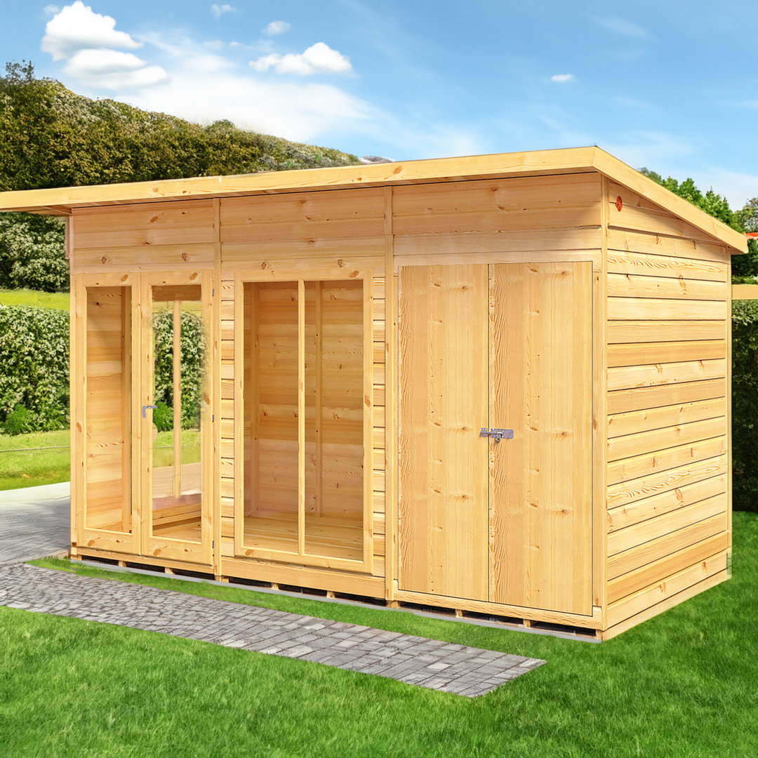 Lela 12 x 6 ft Summerhouse with Storage Shed