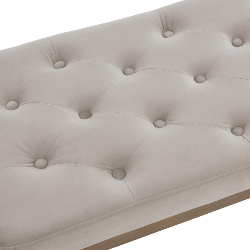 Banc rembourré Hrafn, Taupe