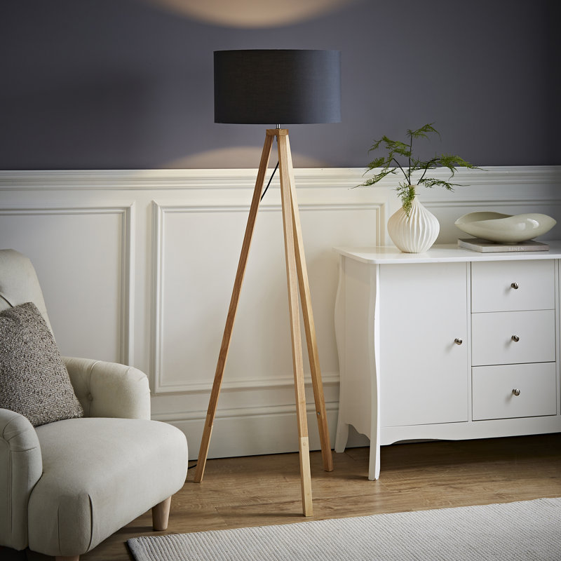 130cm Tripod Floor Lamp, Grey