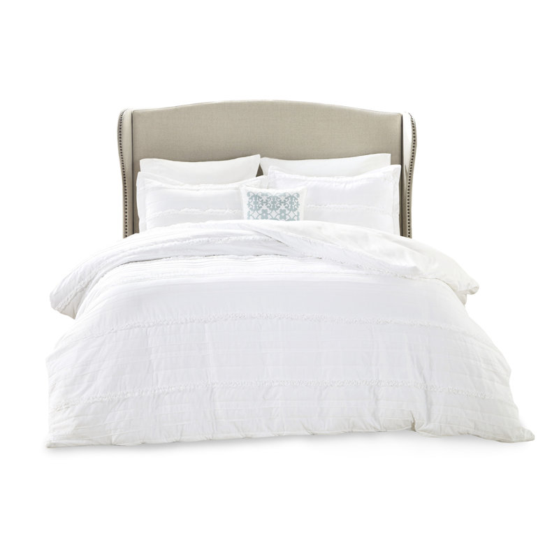 Housse de couette blanche avec attaches de coin Style