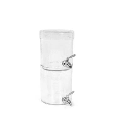 Each 1-Gallon High-Quality Cold Transparent Hammering Glass Drink Dispenser  Is Sealed And Sealed With A Metal Display, Which Is Easy To Fill And