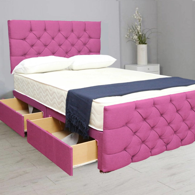 Adelean Divan Bed with Mattress