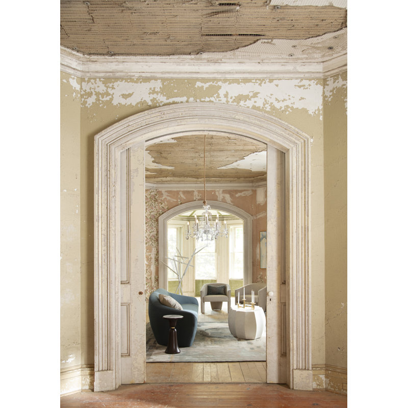 Grand Tour Stone Cocktail Table, White