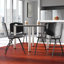 Plateau de table Kee, 4 chaises empilables-679235405-679235378-679235382