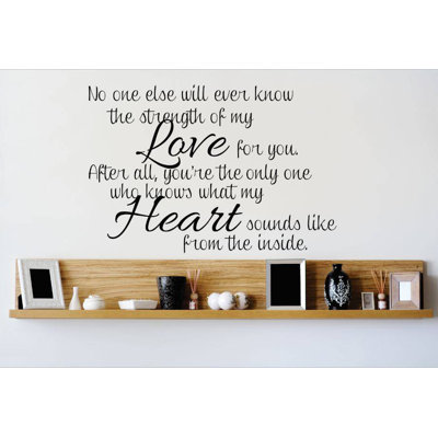 Text & Numbers Wall Decal