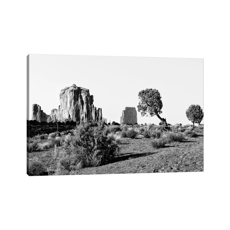Black Arizona Series -Beautiful Monument Valley Navajo Tribal Park II 1 Piece Wrapped Canvas Wall Art