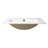 Alfi Brand 18.13 " Ceramic Rectangular Bathroom Sink and Overflow Hole