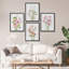 «Daisies Wildflowers», œuvre d'art moderne, affiches encadrées, salle de bain-101825625-101825628