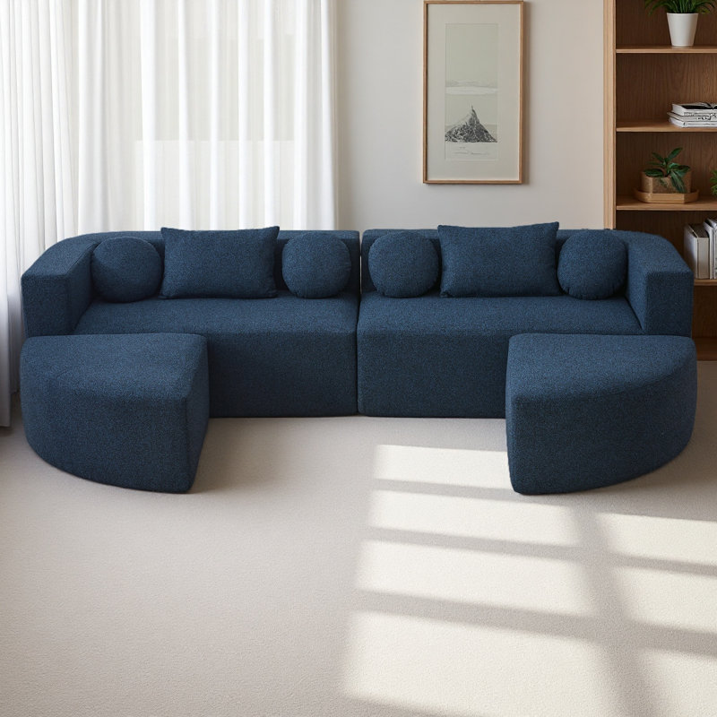 Canapé modulaire Boneless Couch, Bleu