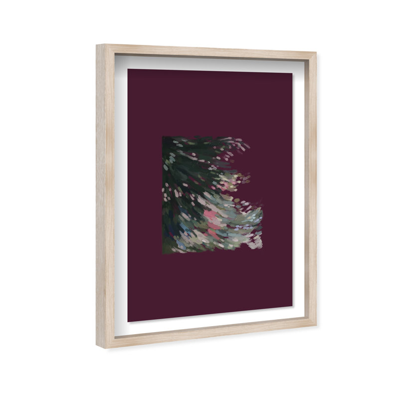 Falling Delicately Print by Oliver Gal, 17.5"H x 25.5"W, Natural Oak Shadowbox
