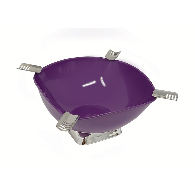 Cendrier quadrilatère «Smokin Ash», Mauve