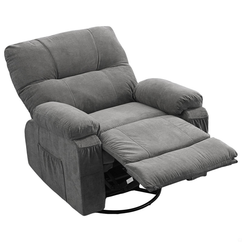 Fauteuil inclinable et pivotant à 360 degrés, Gris