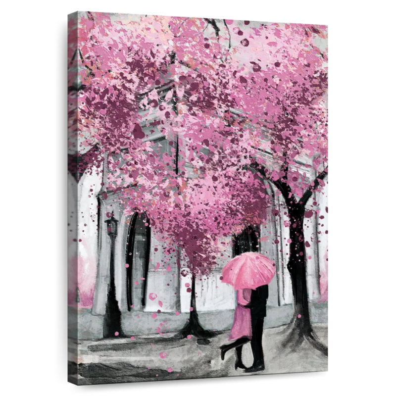 Hardie rose printemps Paris Pop, H 51 po x l 34 po