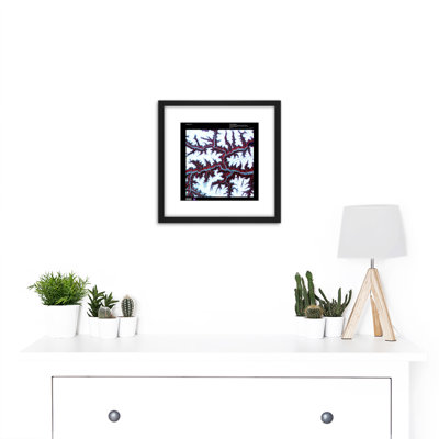Science Map Satellite Himalayas China Mountain Snow Replica - Single Picture Frame Painting