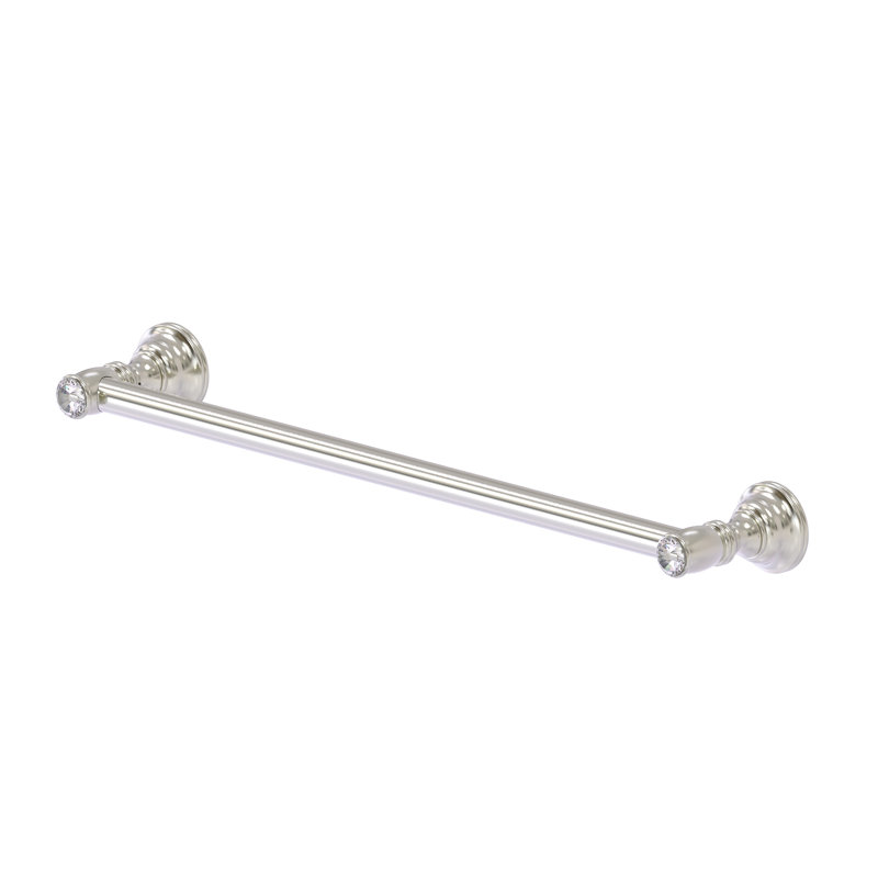 Freyja Wall Mounted Towel Bar, Satin Nickel, 3.5" H x 24" W x 2" D