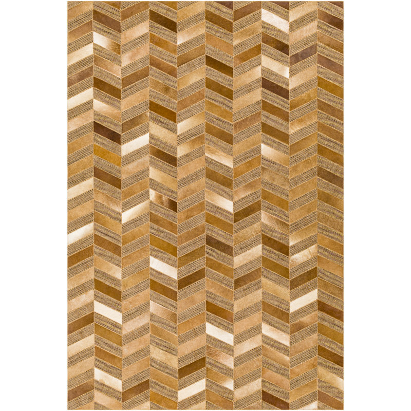SAMPLE-Sabeena Geometric Handwoven Camel Area Rug