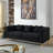 3-Seater + 2-Seater Combination Sofa.BLACK Teddy