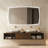 Backlit LED bathroom mirror, unique design, waterproof and explosion-proof, three color temperature adjustable, UR and LTL professional certification-1256728202