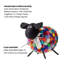 Figurine animalière multicolore en laine MODWOOL - 9 pouces-106364321-106364323