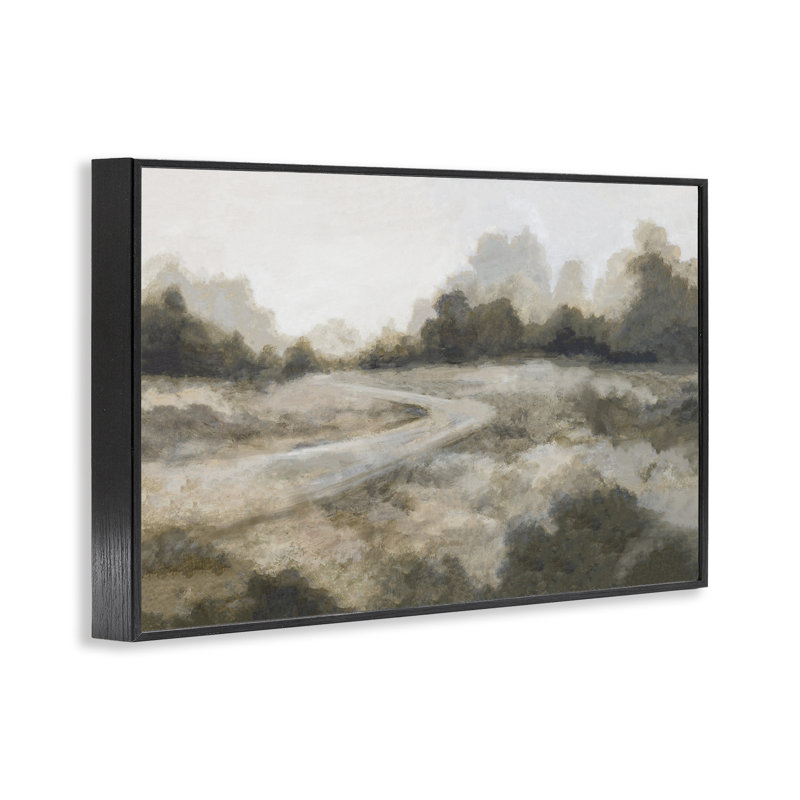 Estampe numérique Timeless Horizons, design par Hannah Dawson, H 12 po x l 18 po, Giclée encadrée noir minuit