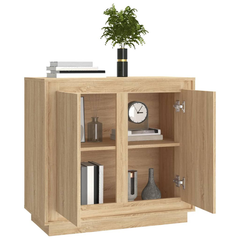 Sideboard 80x34x75 cm Engineered Wood, Sonoma Oak
