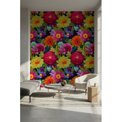 Papier peint floral
