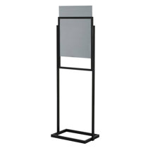 EasyOpen Dual SignPost Frame Stands, Adjustable Pedestal Floor Stands