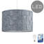 Monza 20 cm H Drum Cotton Pendant Shade ( Clip On )