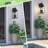 4-Light 25.5 In. Black Outdoor Wall Lantern Sconce-2064201027