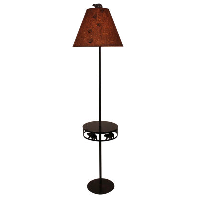 Aliza 58.5'' Burnt Sienna Tray Table Floor Lamp