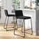 Beyonce Upholstered Counter Stool with Metal Frame