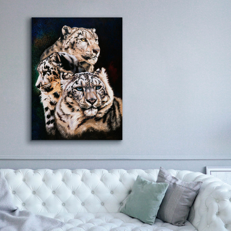 «The 3 Graces» par Barbara Keith, art mural sur toile, H 54 po x l 40 po x P 1,5 po