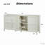 Armoire de rangement moderne de 67 po avec ouverture basculante, charnières à fermeture en douceur et support mural antidérapant-128978562