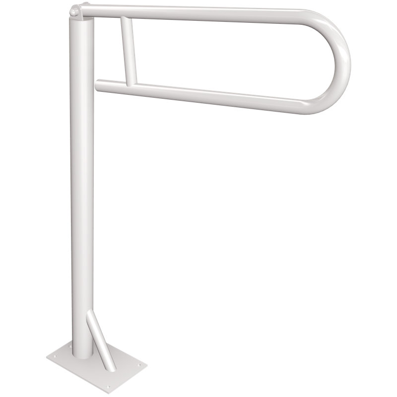 Burnett Floor Fixed Constant Grab Bar, White