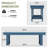 Hasaun Weather Resistant High-Density Polyethylene Picnic Bench-1765575385
