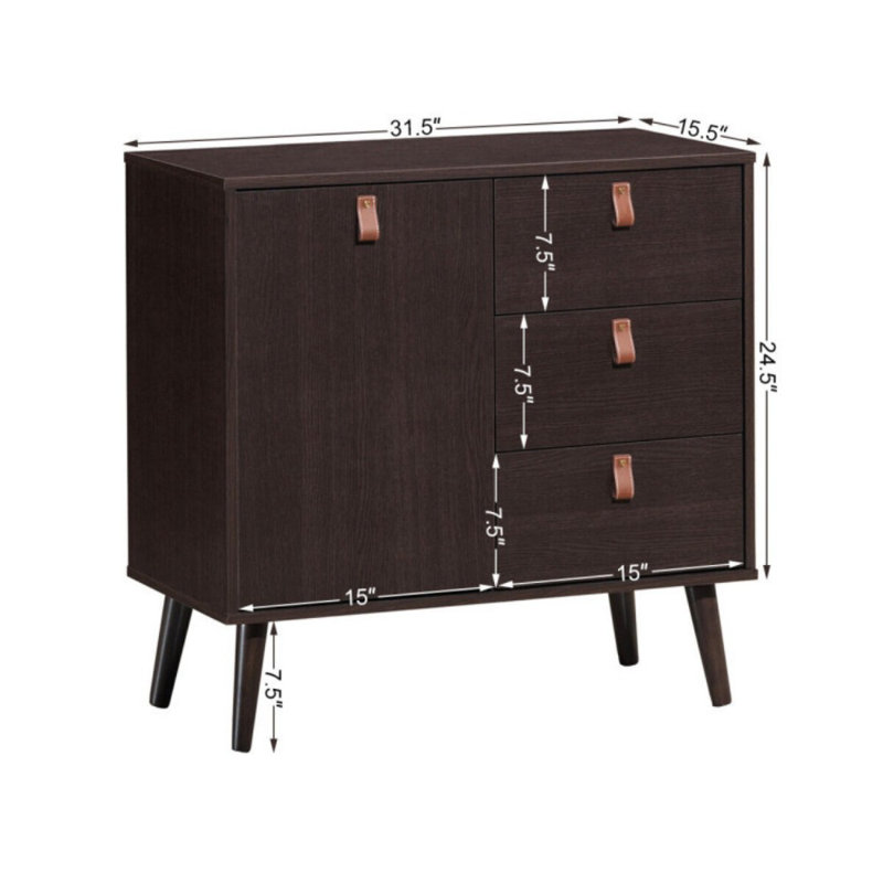 Buffet de rangement à 3 tiroirs