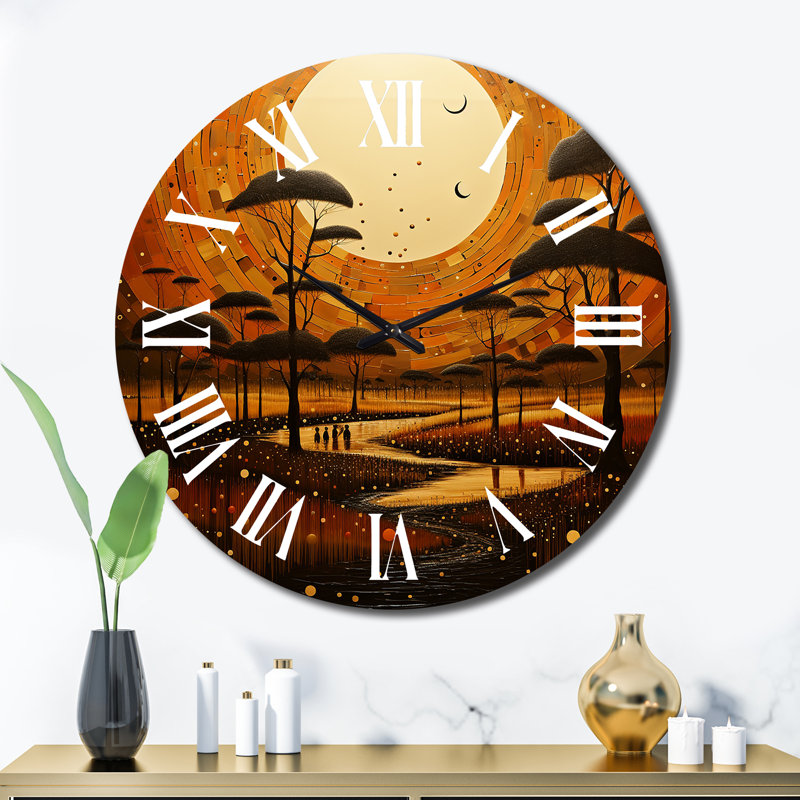 Horloge murale en métal, Très grand