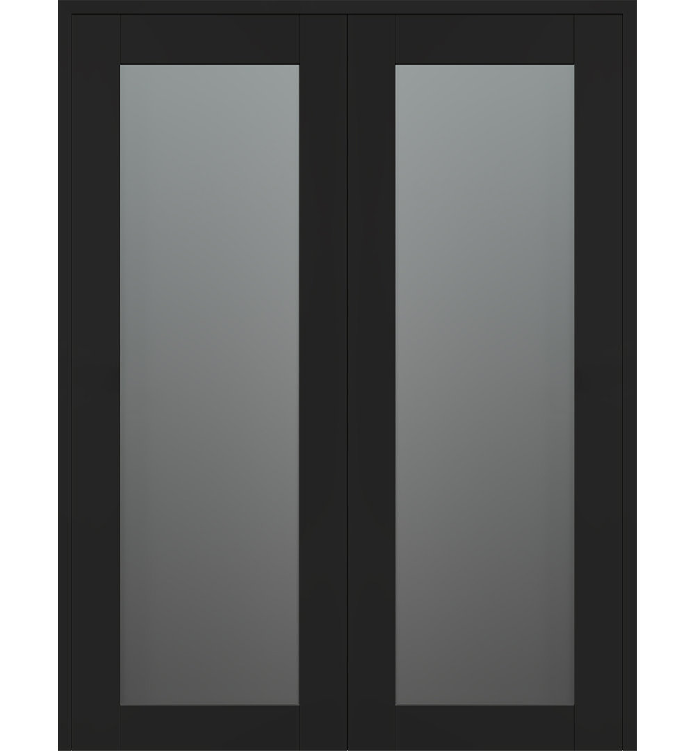 Avon 207 Solid Manufactured Wood and Glass Paneled Double French Door Belldinni 