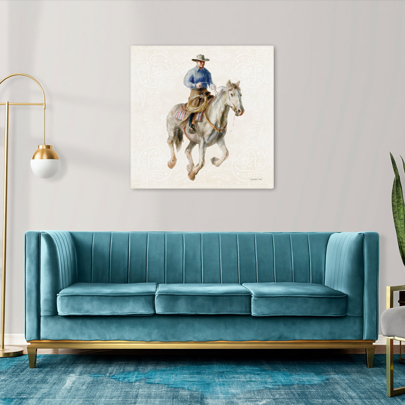 «Riders Of The Range Iii», art contemporain, H 36 po x l 36 po