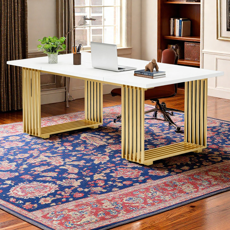 Bureau, bureau de direction élégant, bureau d'ordinateur fonctionnel